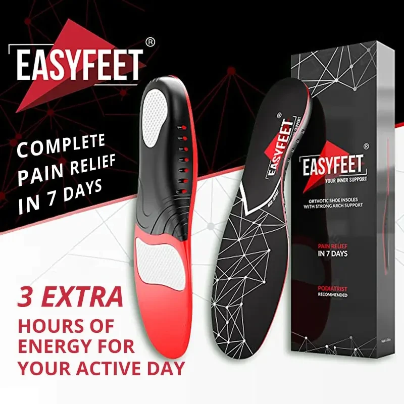 220+ Lbs Heavy Duty High Arch Support Insoles for Men Women Shock Absorbing Shoe Inserts for Flat Feet Standing All Day Insole
