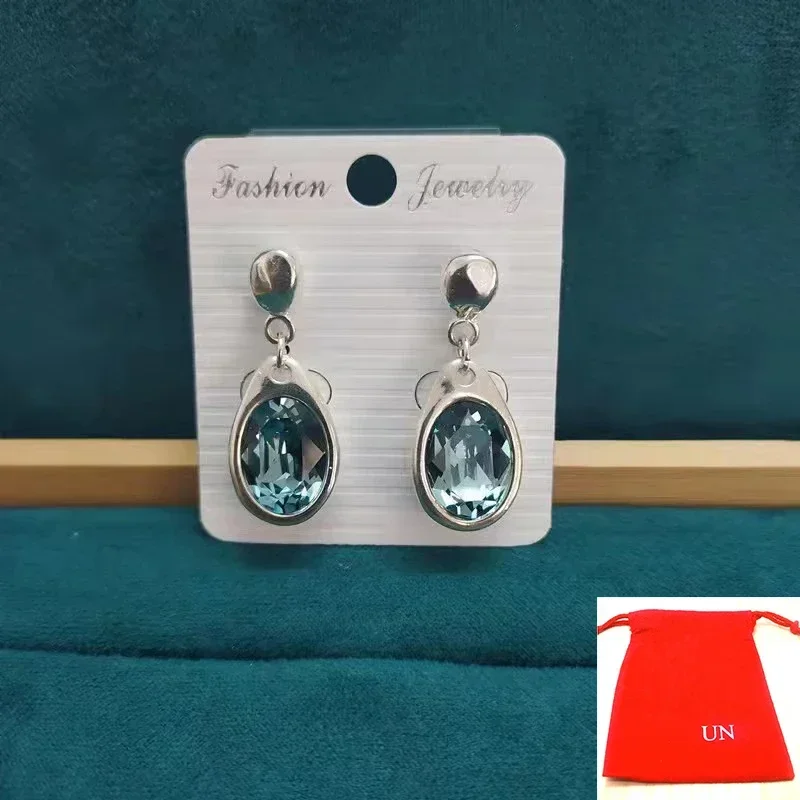 2025 Summer Gorgeous Palace Style Crystal Earrings, Girlfriend Anniversary Gift, Women's Accessories Jewelry Bag