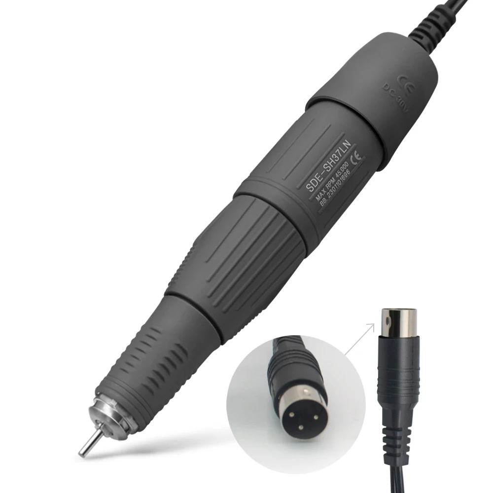 45000 & 35000 RPM Electric Professional Nail Sander Drill Pen Micromotor Polishing Machine Handpiece 2.35mm