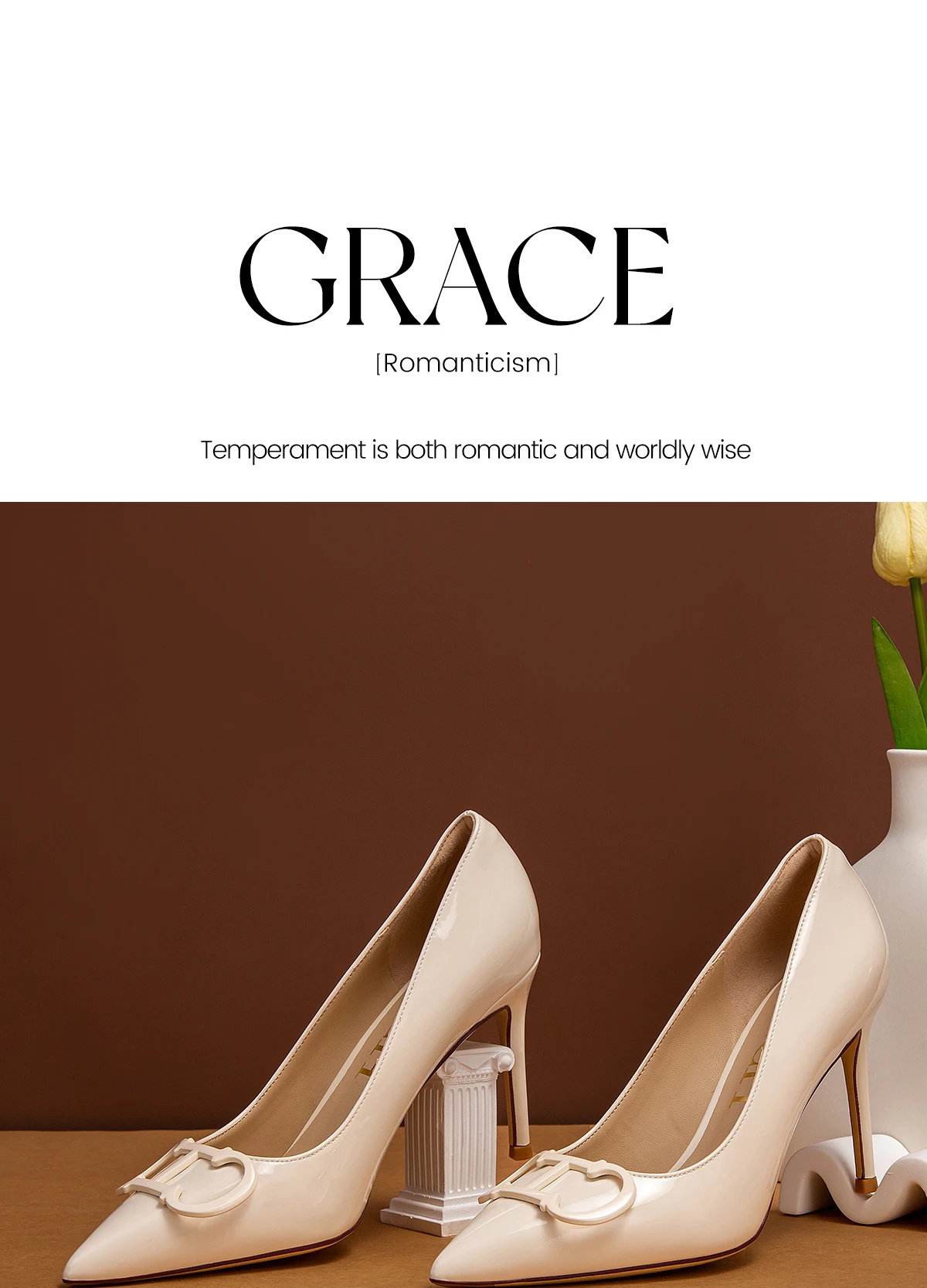 C-H Woman shoes High Heels New Pointed Metal Buckle Party Carnival Women's Shoes 9cm