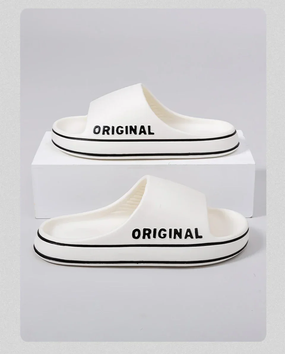 Woman Slippers Summer For Women Man Solid Women Letter Mens Shoe Thick Sole Indoor Bathroom Anti Slippers Slip Indoor House