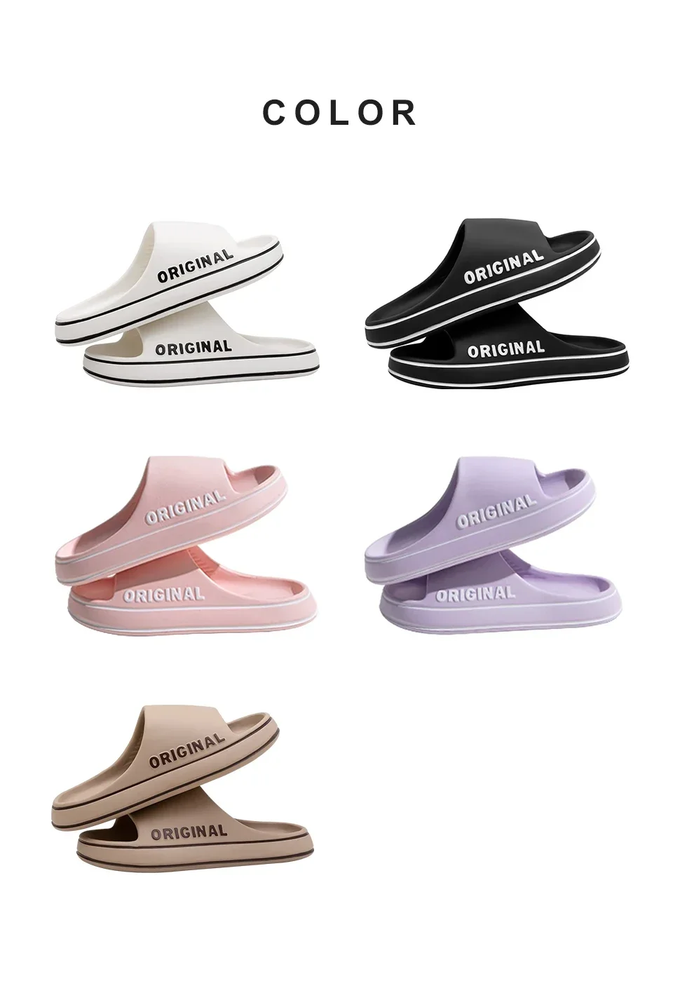 Woman Slippers Summer For Women Man Solid Women Letter Mens Shoe Thick Sole Indoor Bathroom Anti Slippers Slip Indoor House