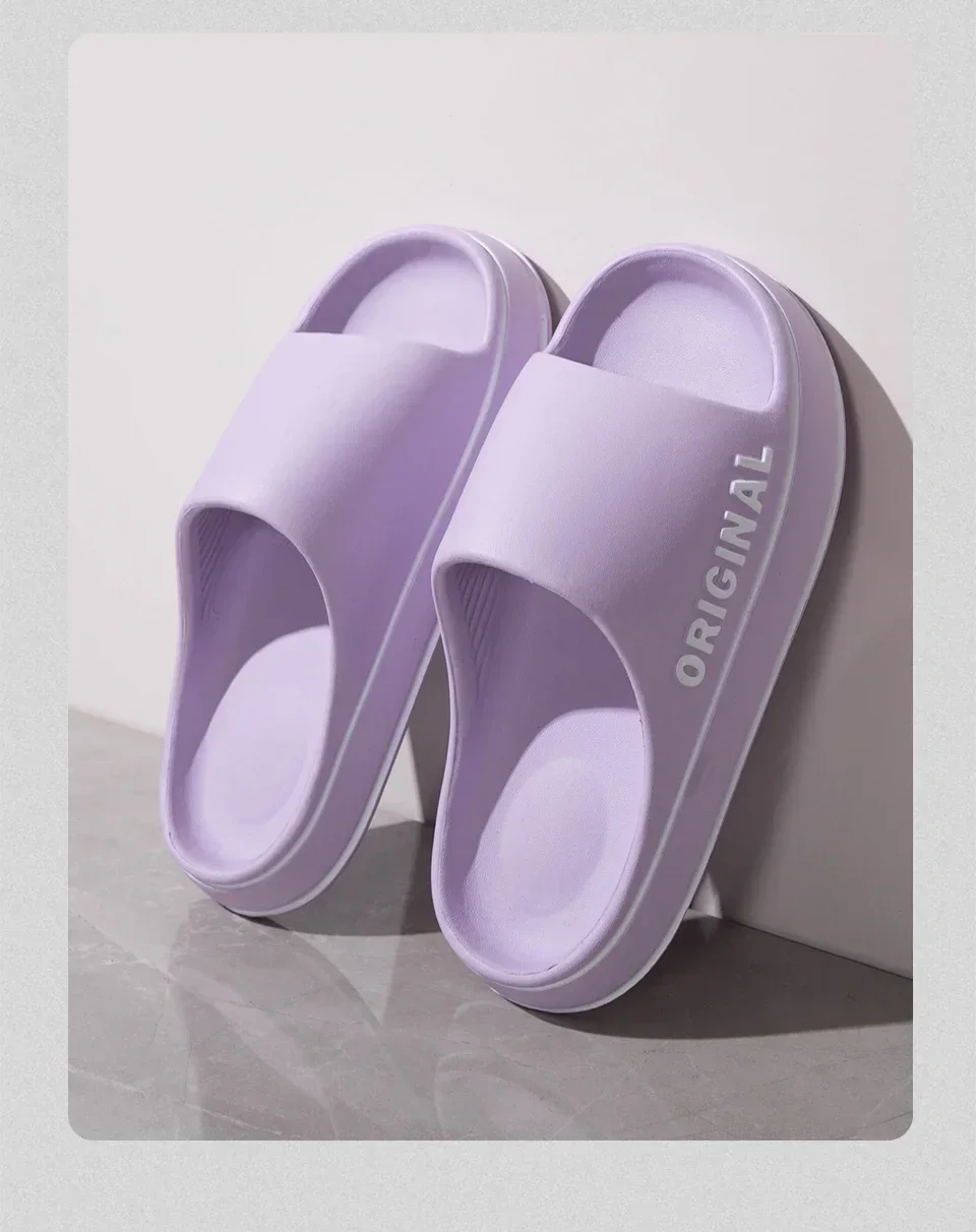 Woman Slippers Summer For Women Man Solid Women Letter Mens Shoe Thick Sole Indoor Bathroom Anti Slippers Slip Indoor House