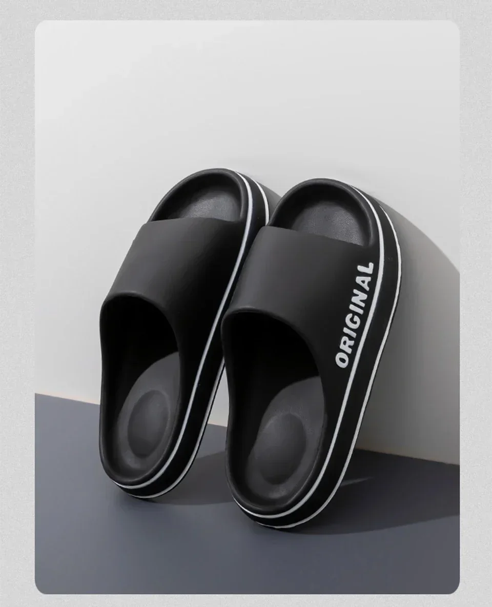 Woman Slippers Summer For Women Man Solid Women Letter Mens Shoe Thick Sole Indoor Bathroom Anti Slippers Slip Indoor House