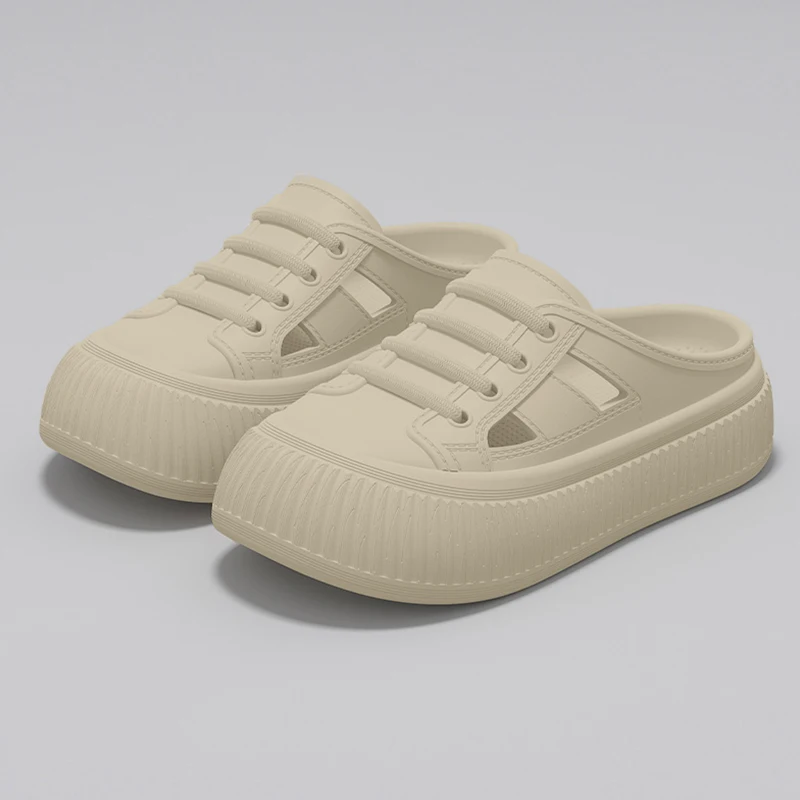 Smile Women's Sandals Comfortable Soft Cave Shoes Summer New Thick-soled EVA Sandals Breathable Non-slip Sandals Elevated Shoes