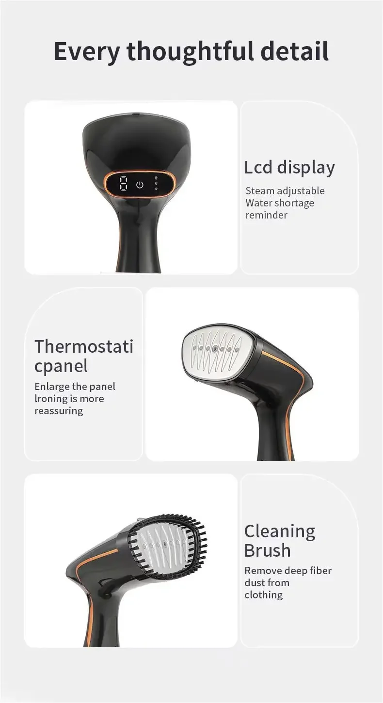 Handheld Garment Steamer Electric Household Steam Iron for clothes Portable Quick Heat Ironing Steam Machine for Home travel