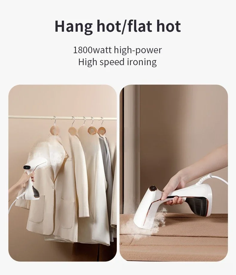 Handheld Garment Steamer Electric Household Steam Iron for clothes Portable Quick Heat Ironing Steam Machine for Home travel