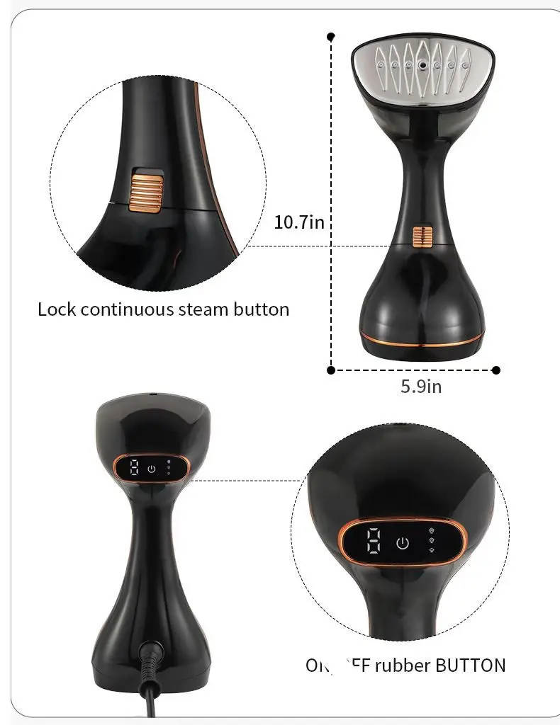 Handheld Garment Steamer Electric Household Steam Iron for clothes Portable Quick Heat Ironing Steam Machine for Home travel