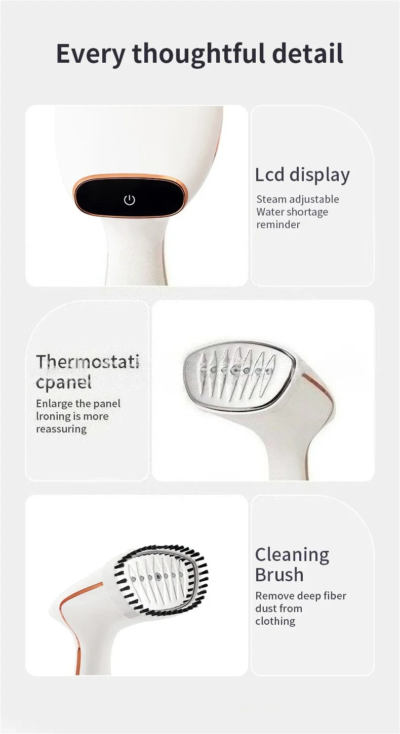Handheld Garment Steamer Electric Household Steam Iron for clothes Portable Quick Heat Ironing Steam Machine for Home travel