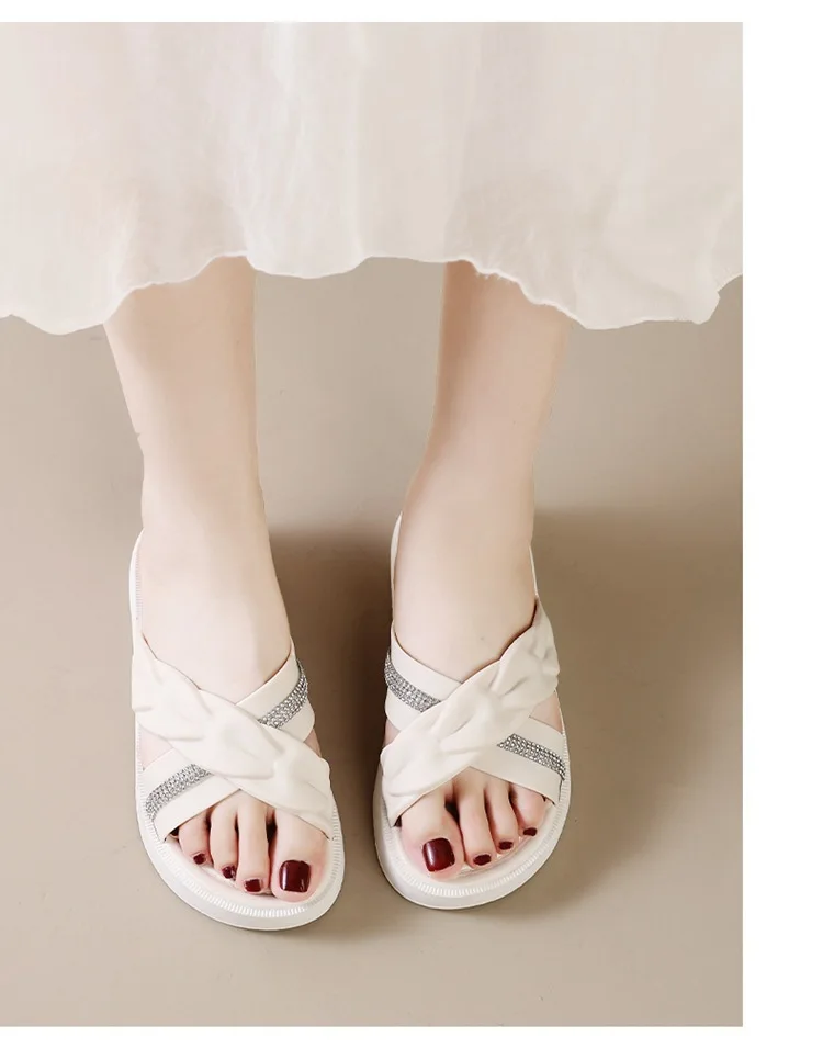 2026 Summer New Fashion Women Shoes Slippers Comfortable Platform Shoe High Heels Leisure Flower Outdoor Beach Slipper Women