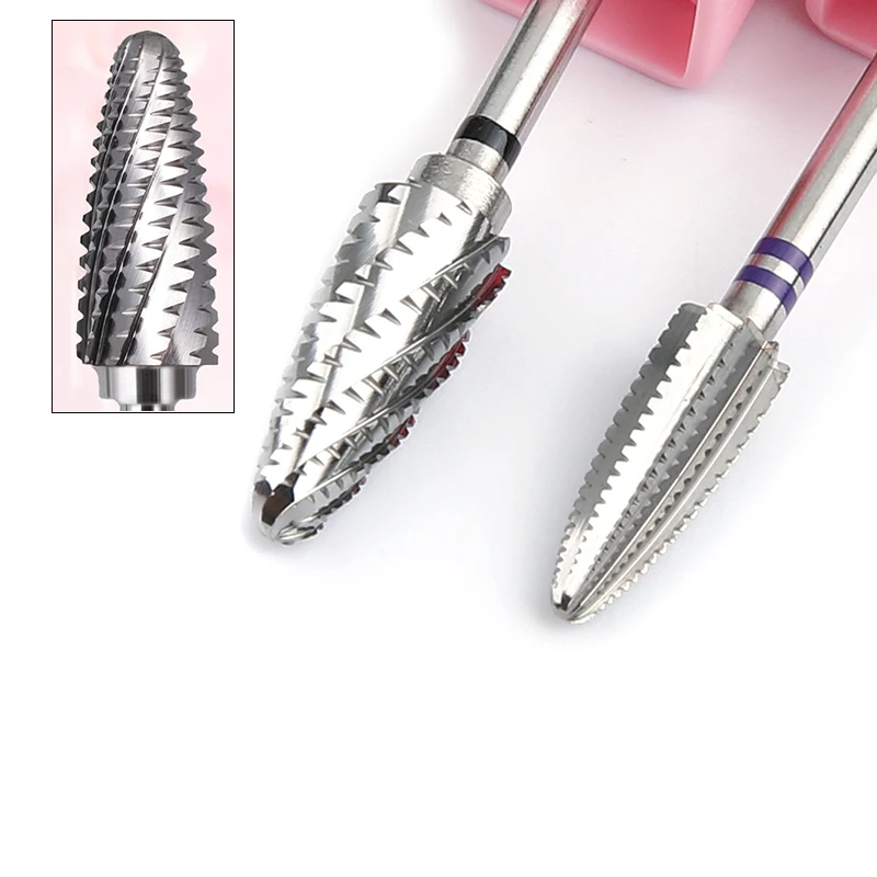Professional Carbide Tungsten Nail Drill Bit For Hard Thick Gel Removal Acrylic Nail Bit Electric Drills File Manicure Accessory