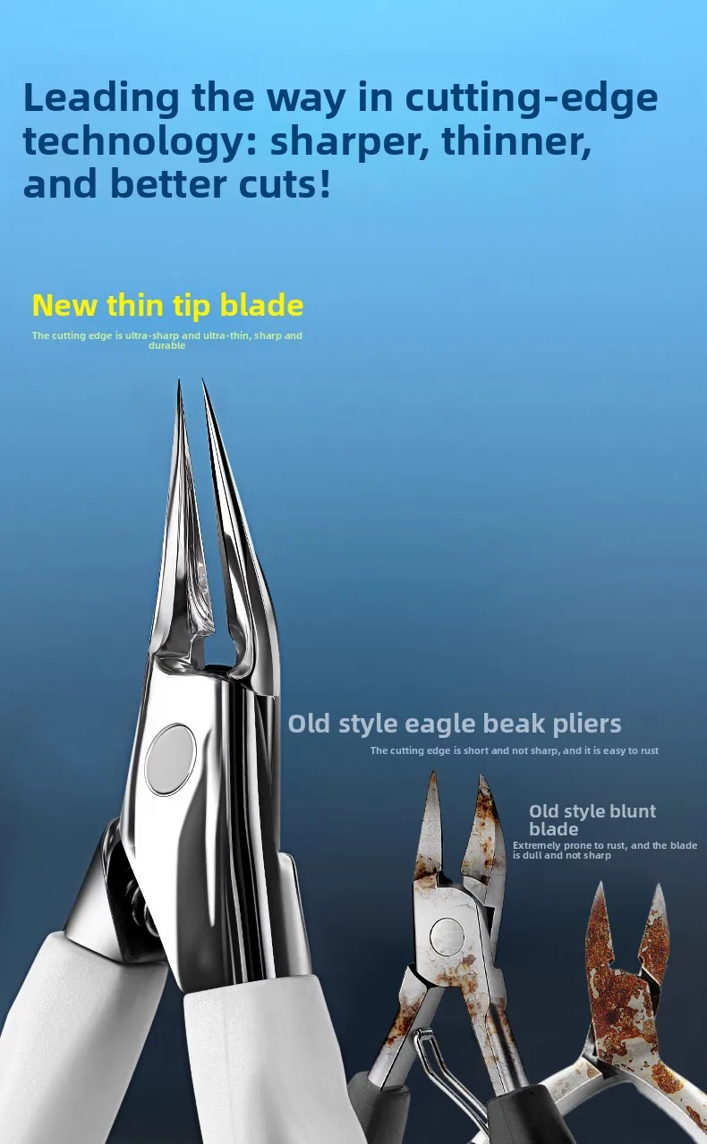Specialized Nail Clipper Nail Care Tool Angled Nail Clipper for Toenails & Fingernails Single-Pair High-Quality Eagle-Beak Plier