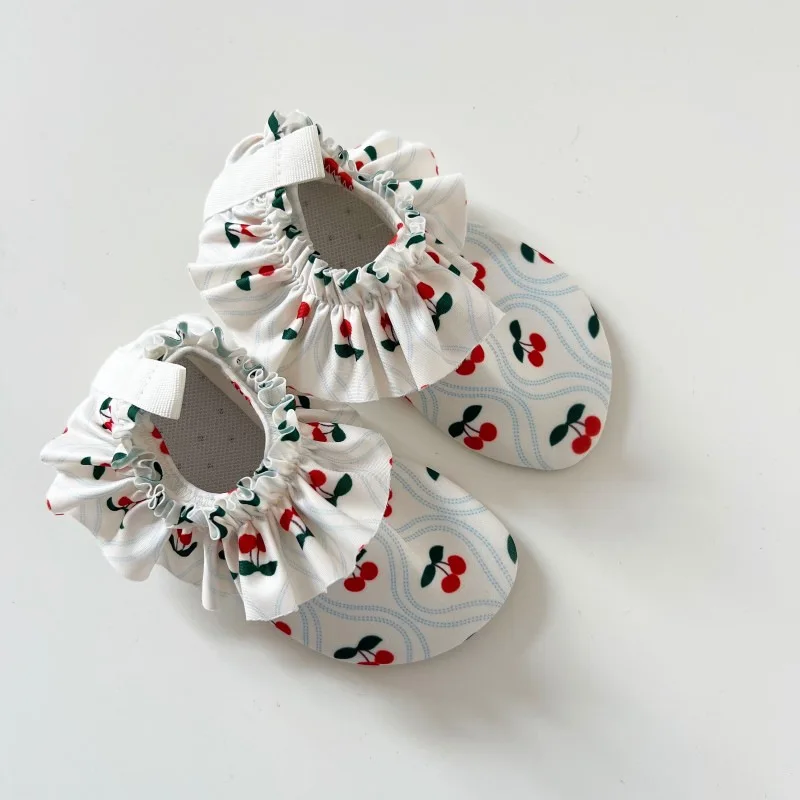 2026 Summer Children Swimming Shoes Cartoon Printed Non-slip Quick-Dry Boys Girls Beach Water Playground Sandals Shoes