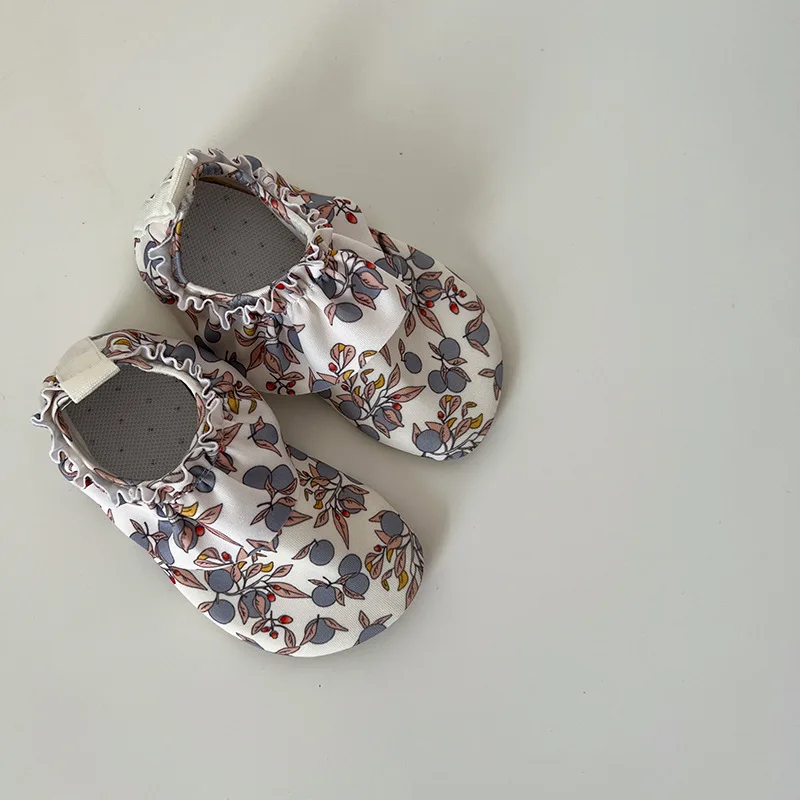 2026 Summer Children Swimming Shoes Cartoon Printed Non-slip Quick-Dry Boys Girls Beach Water Playground Sandals Shoes