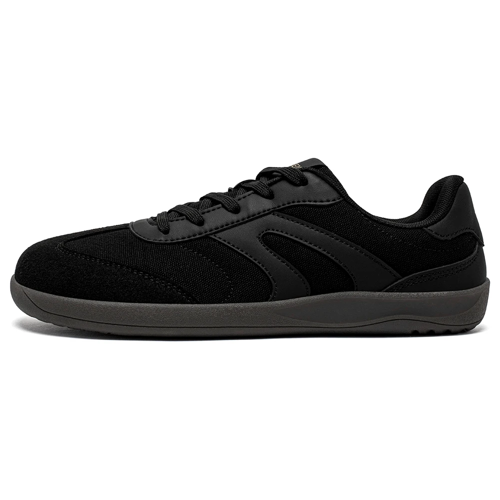 HOBIBEAR Barefoot Wide Toe Sneakers Unisex Zero Drop Minimalist Canvas Shoes Non Slip Lace Up Walking Sneaker