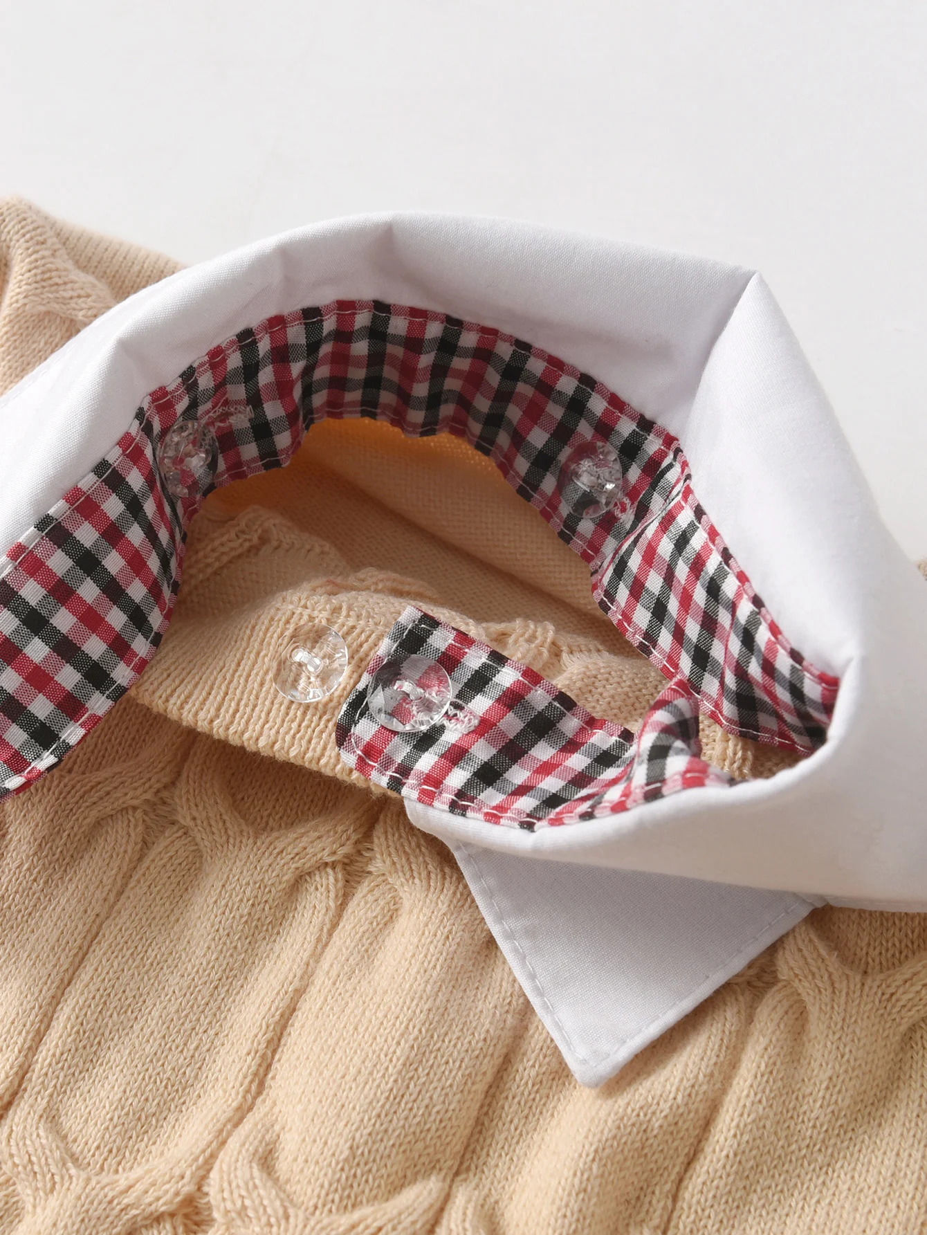 Boys' College Style Sweater Fake Two Fried Dough Twists Knitted Pullovers Suitable for School Daily Spring Autumn Winter
