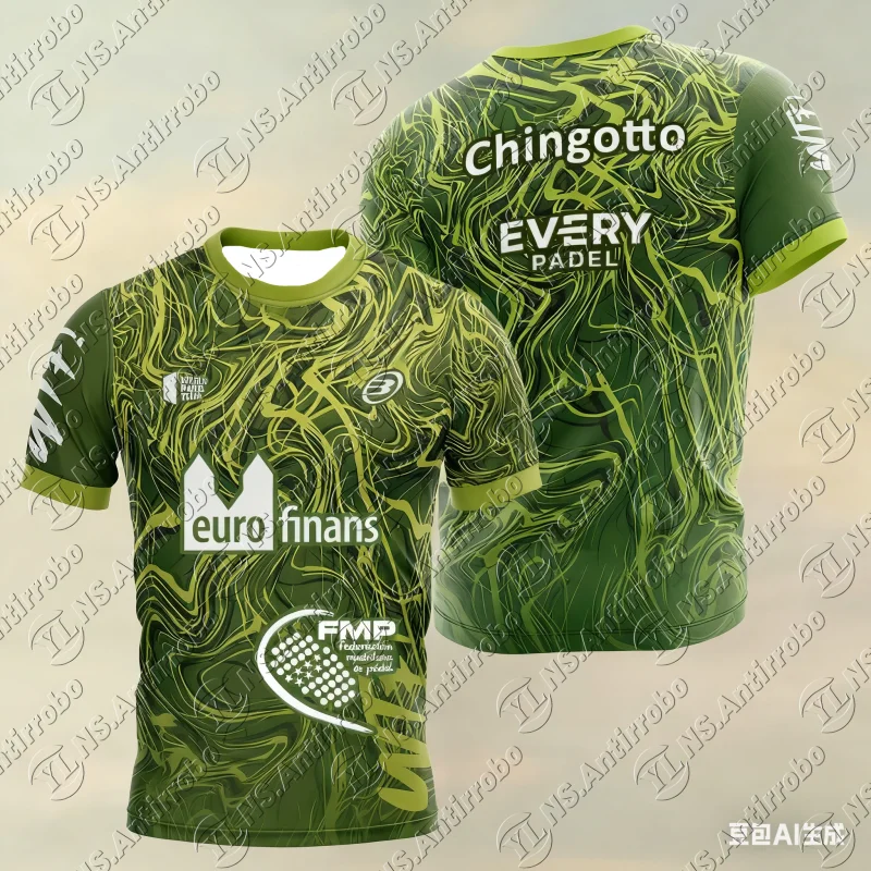 2025 summer new men's light outdoor tennis T-shirt Summer racquet men's sports T-shirt short sleeve round neck high quality new