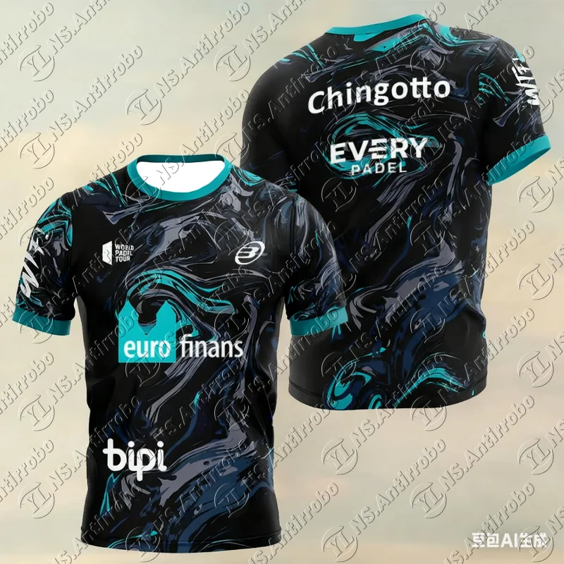 2025 summer new men's light outdoor tennis T-shirt Summer racquet men's sports T-shirt short sleeve round neck high quality new