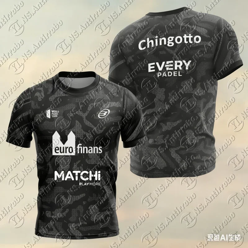 2025 summer new men's light outdoor tennis T-shirt Summer racquet men's sports T-shirt short sleeve round neck high quality new