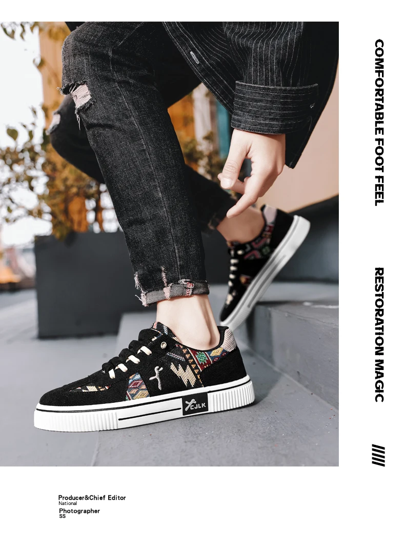 Mens Casual Sports Shoes New Outdoor High Quality Thick Sole Fashion Canvas Shoe Comfortable Breathable Luxury Men's Board Shoes