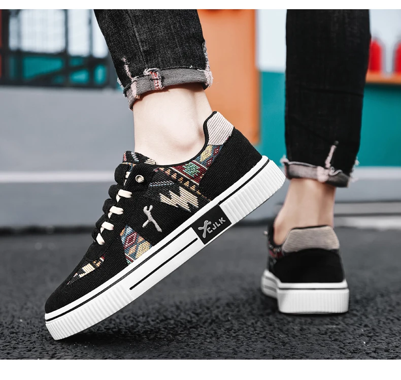 Mens Casual Sports Shoes New Outdoor High Quality Thick Sole Fashion Canvas Shoe Comfortable Breathable Luxury Men's Board Shoes