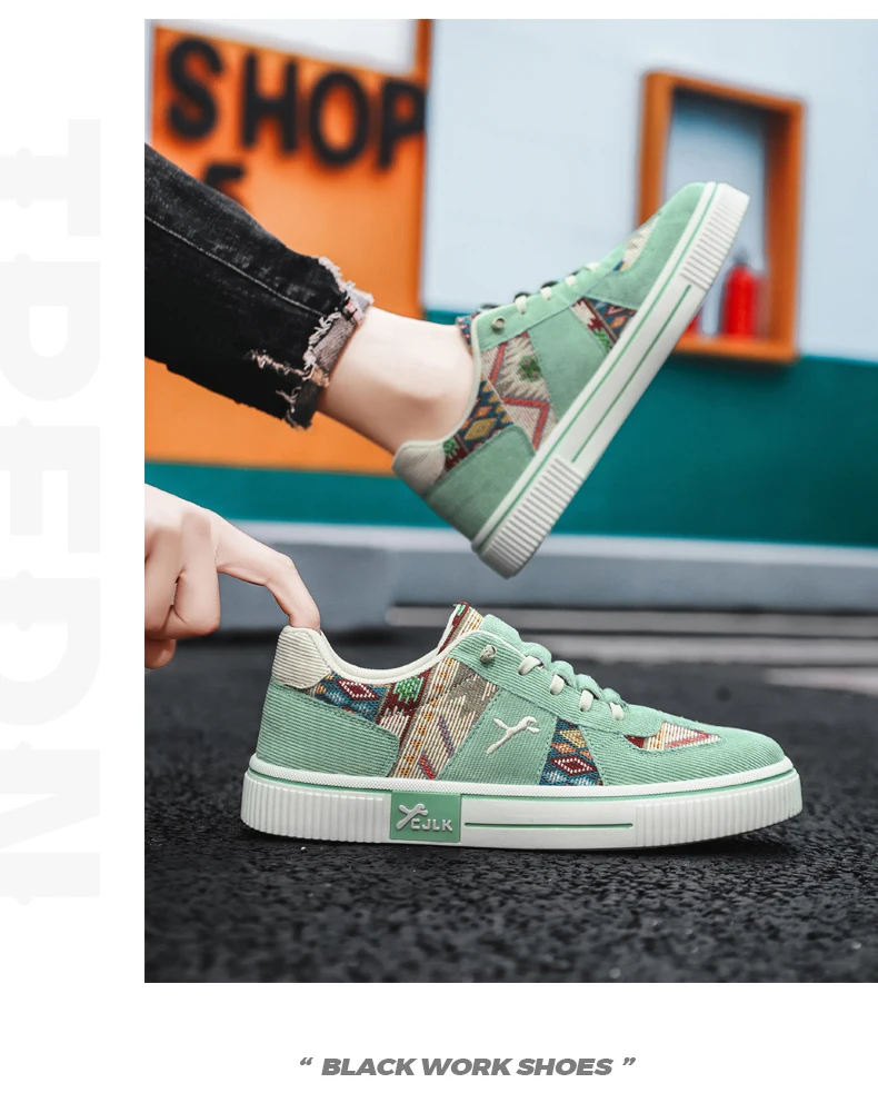Mens Casual Sports Shoes New Outdoor High Quality Thick Sole Fashion Canvas Shoe Comfortable Breathable Luxury Men's Board Shoes