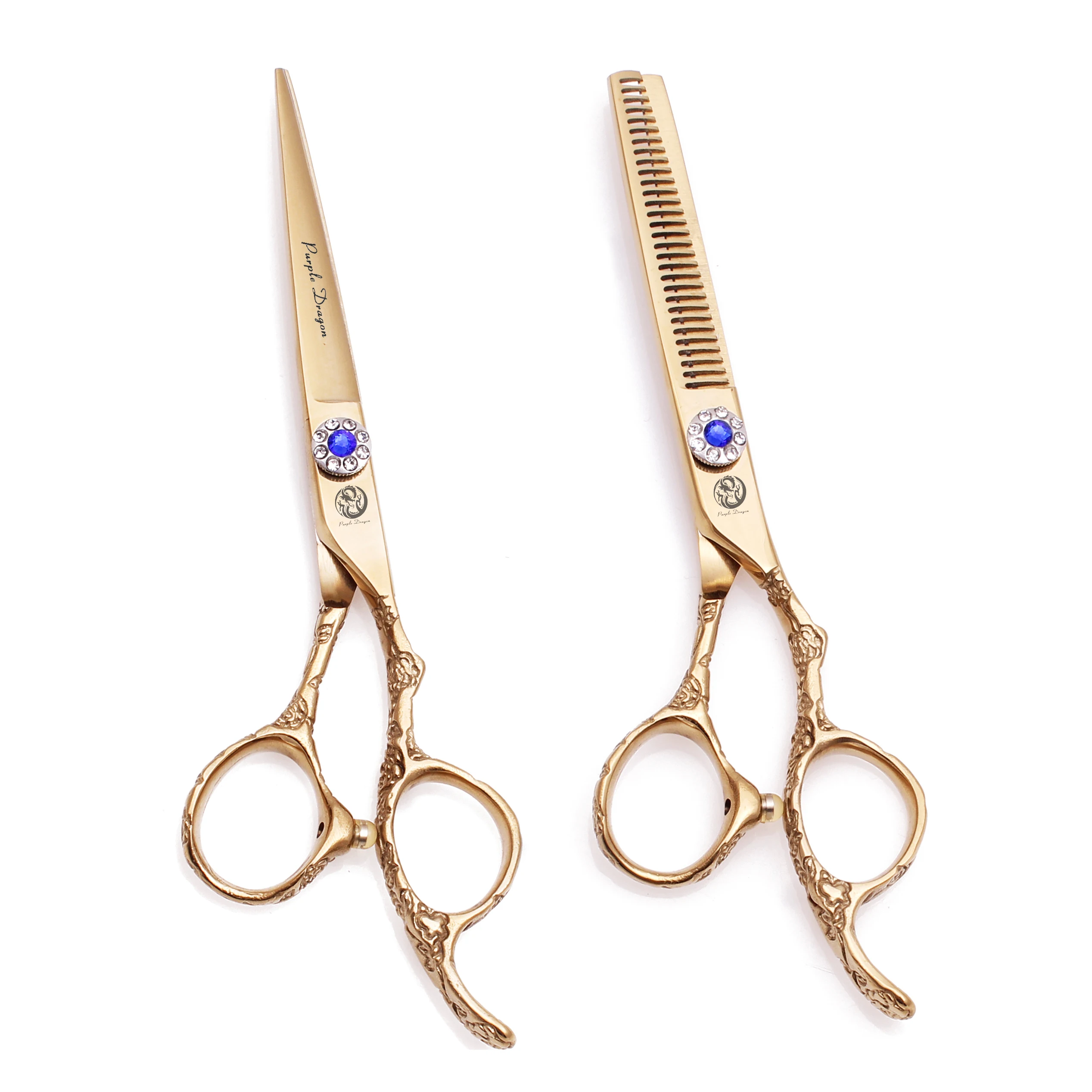 Professional Hair Scissors JP Stainless Hair Cutting Scissors 5.5" 6" Barber Shop Thinning Shears Rainbow Haircut Shears Z9002