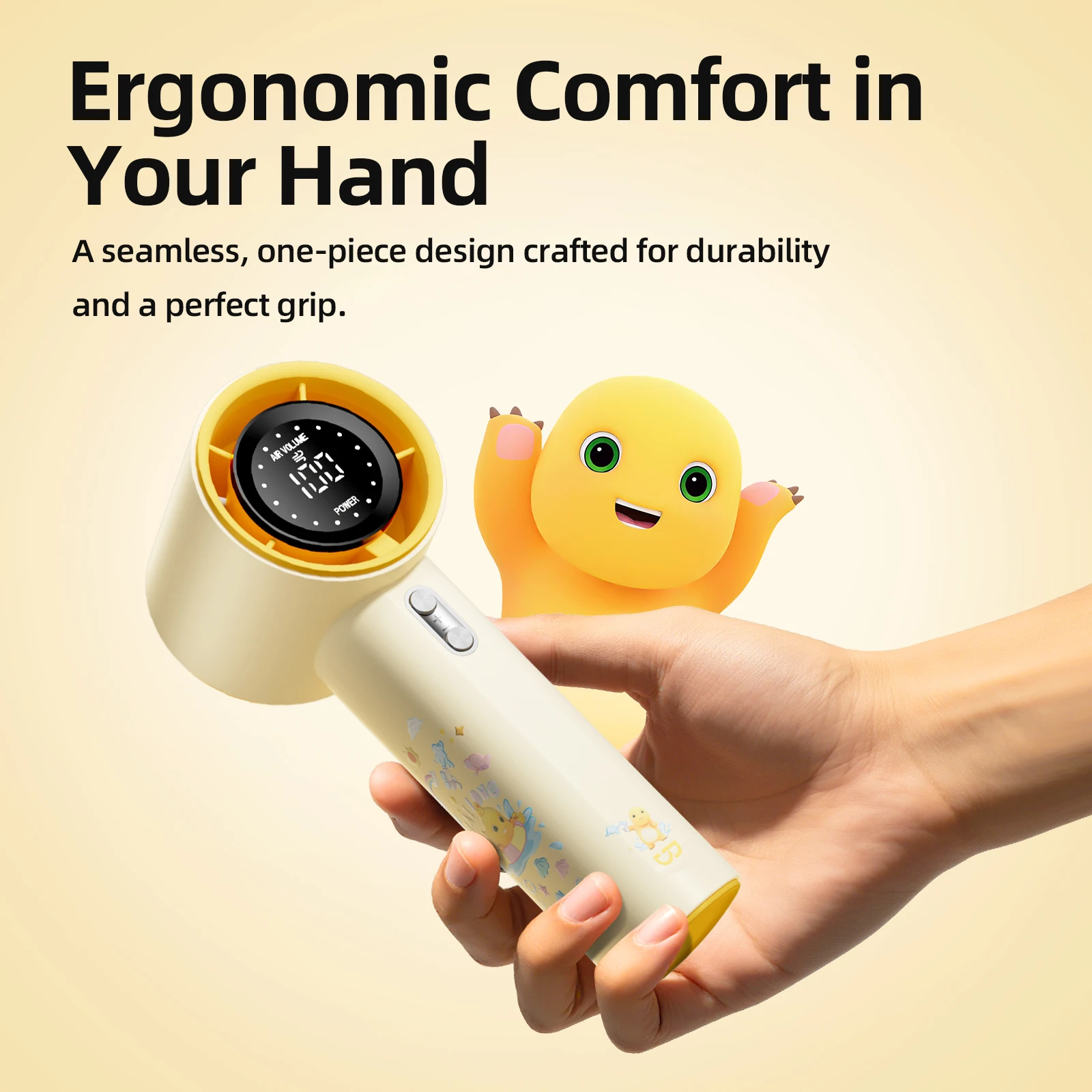 GOOJODOQ Nailoong GFS001 4000 mAh Turbo Jet Mini High Speed Rechargeable Fan Handheld Portable Strong Wind 100 Gear
