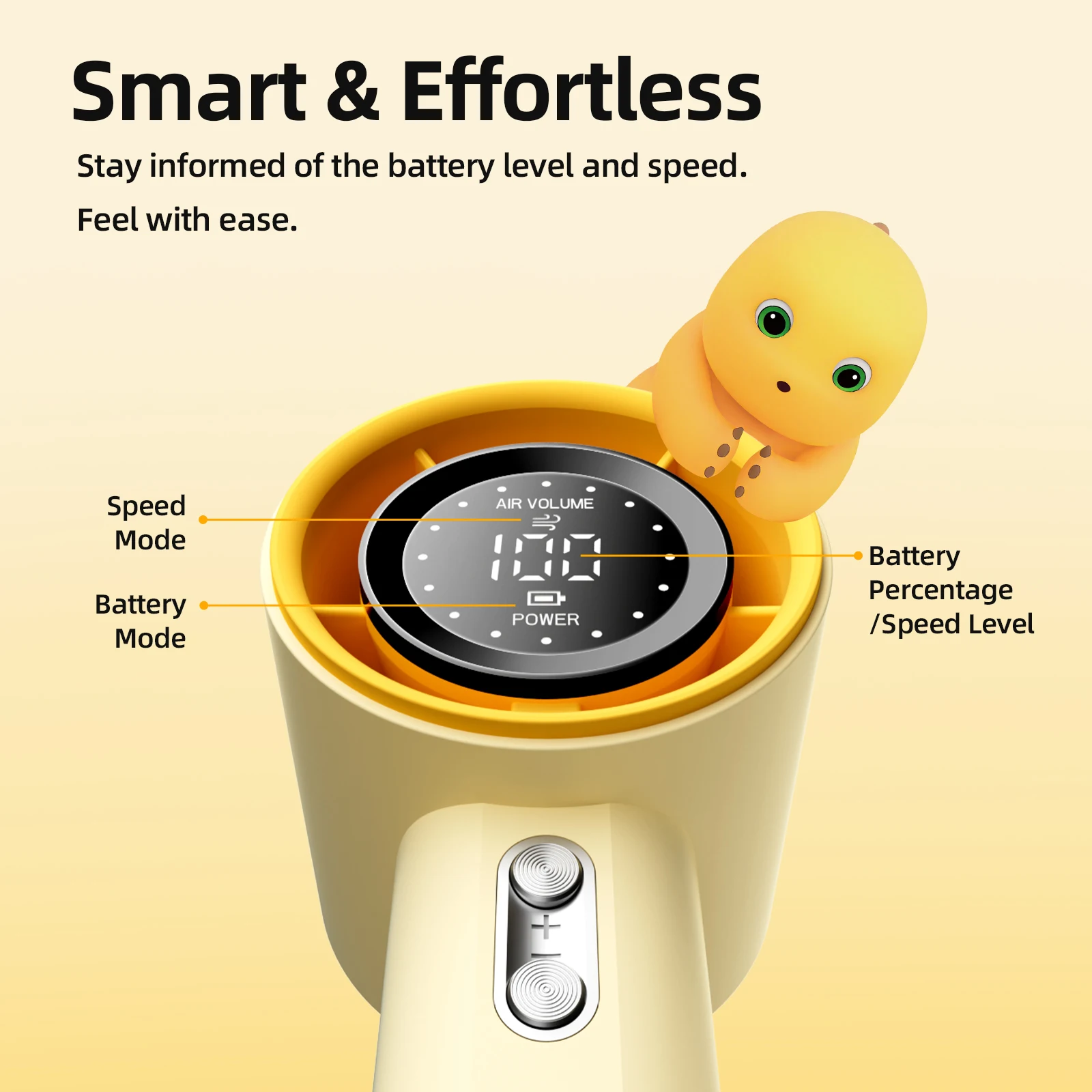GOOJODOQ Nailoong GFS001 4000 mAh Turbo Jet Mini High Speed Rechargeable Fan Handheld Portable Strong Wind 100 Gear