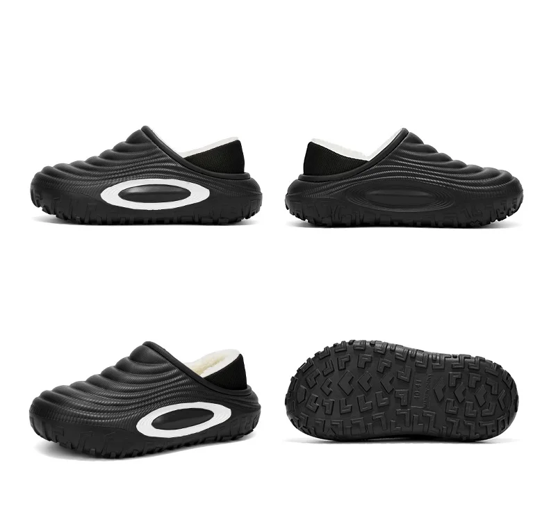 Men's and Women's New Waterproof Indoor and Outdoor Thickened Autumn and Winter Cotton Slippers, Non-Slip, Wear-Resistant, Warm