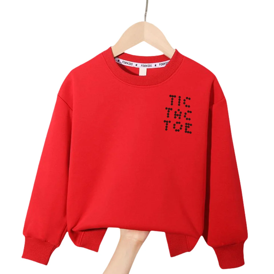 2025AW Kids Sweatshirt Cotton Long Sleeve Ribbed Cuffs Loose Fit Baby Girls Tops 2-10 Years Boys Snake Sweatshirts