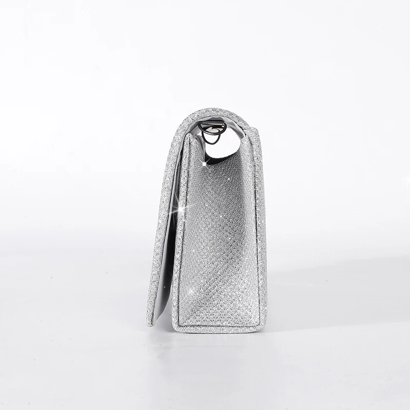 Women's Evening Shoulder Bag Bridal Clutch Party Prom Wedding Envelope Handbag Glitter Shiny Purses Sling Dating Dressy Bag