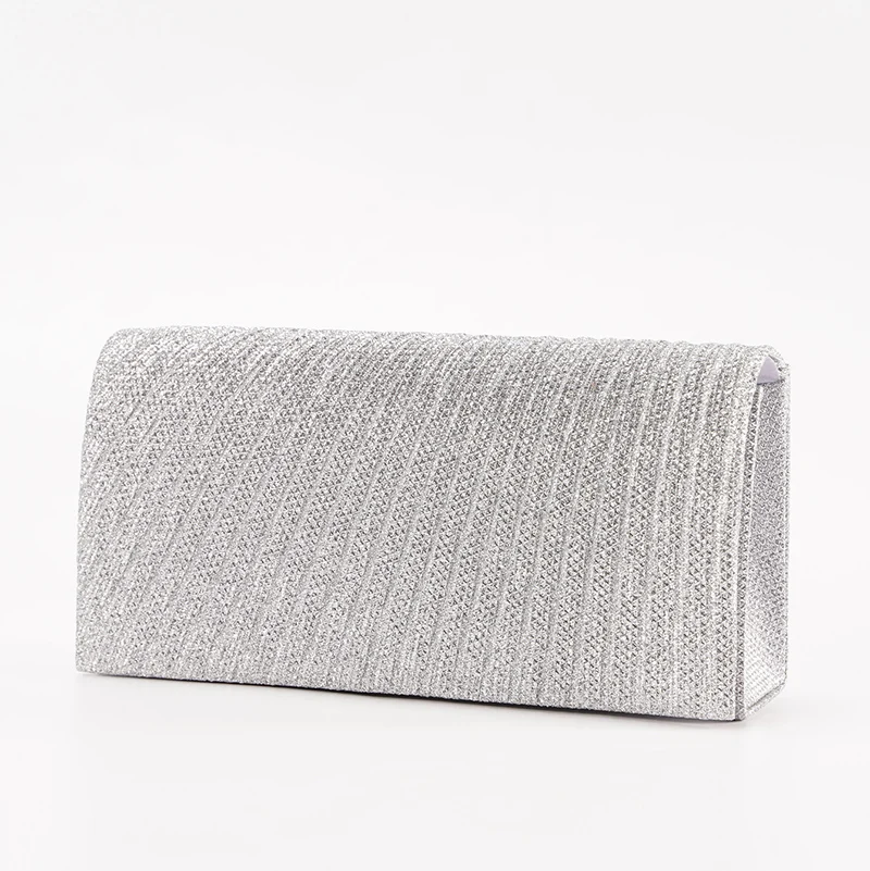 Women's Evening Shoulder Bag Bridal Clutch Party Prom Wedding Envelope Handbag Glitter Shiny Purses Sling Dating Dressy Bag