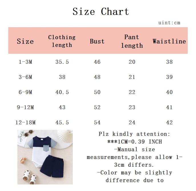 2Pcs Baby Boy Summer Set Color Blocked Short Sleeved+Shorts Set Suitable for 0-18 Month Old Male Baby Sports and Leisure Set