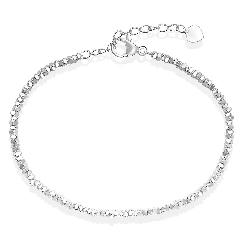 925 Sterling Silver Irregular Chain Ball Hand Bracelets For Women Elegant Vintage Party Jewelry Party Jewellery Argent 925