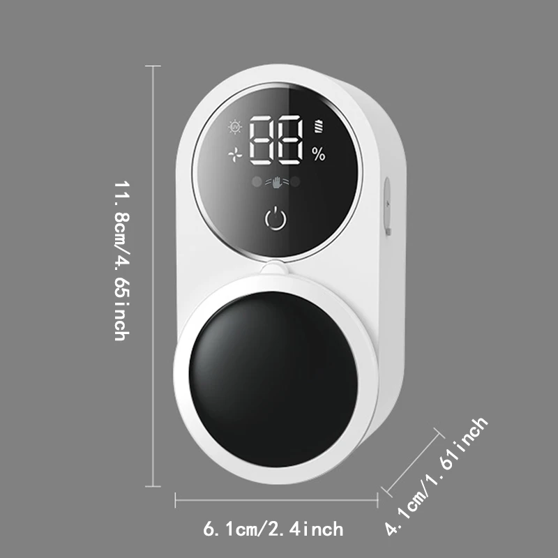 Toothbrush Sterilizer, Wall Mounted Toothbrush Holder, Automatic Sensing Toothbrush Storage Rack, with 2 Brush Slots