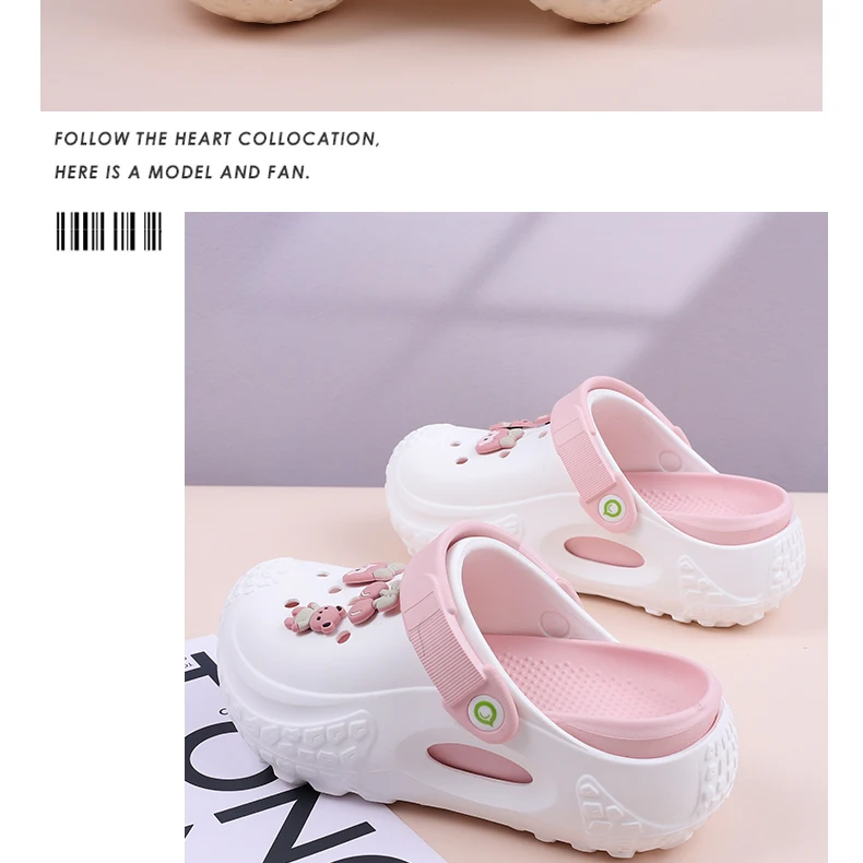 Women's Cute 2025 New Summer Outer Wear Lightweight Non-Slip Thick-Soled Toe-Cap Slippers Fashionable Beach Sandals