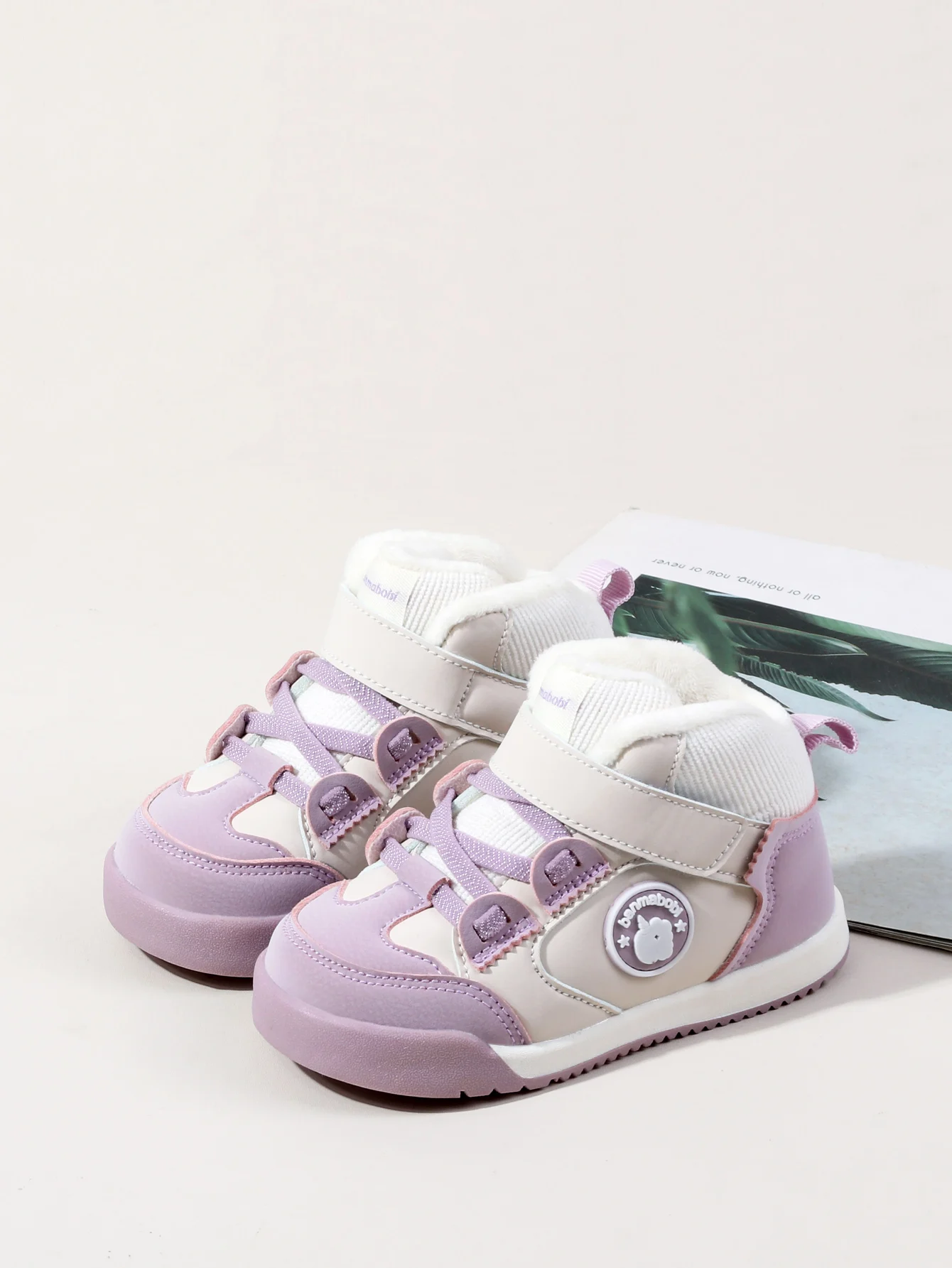 Hot Selling BaBy Unisex First Walking Toddler Shoes Fashion Style Fleece-lined Design For Winter And Autumn 0-4 Years Old