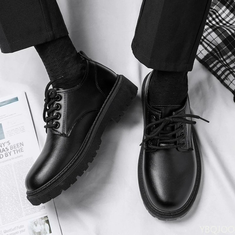 Business Office Formal Wear Casual Lace Up Men's Shoes Spring and Autumn Fashion New Breathable Anti Slip Men's Shoes 2026