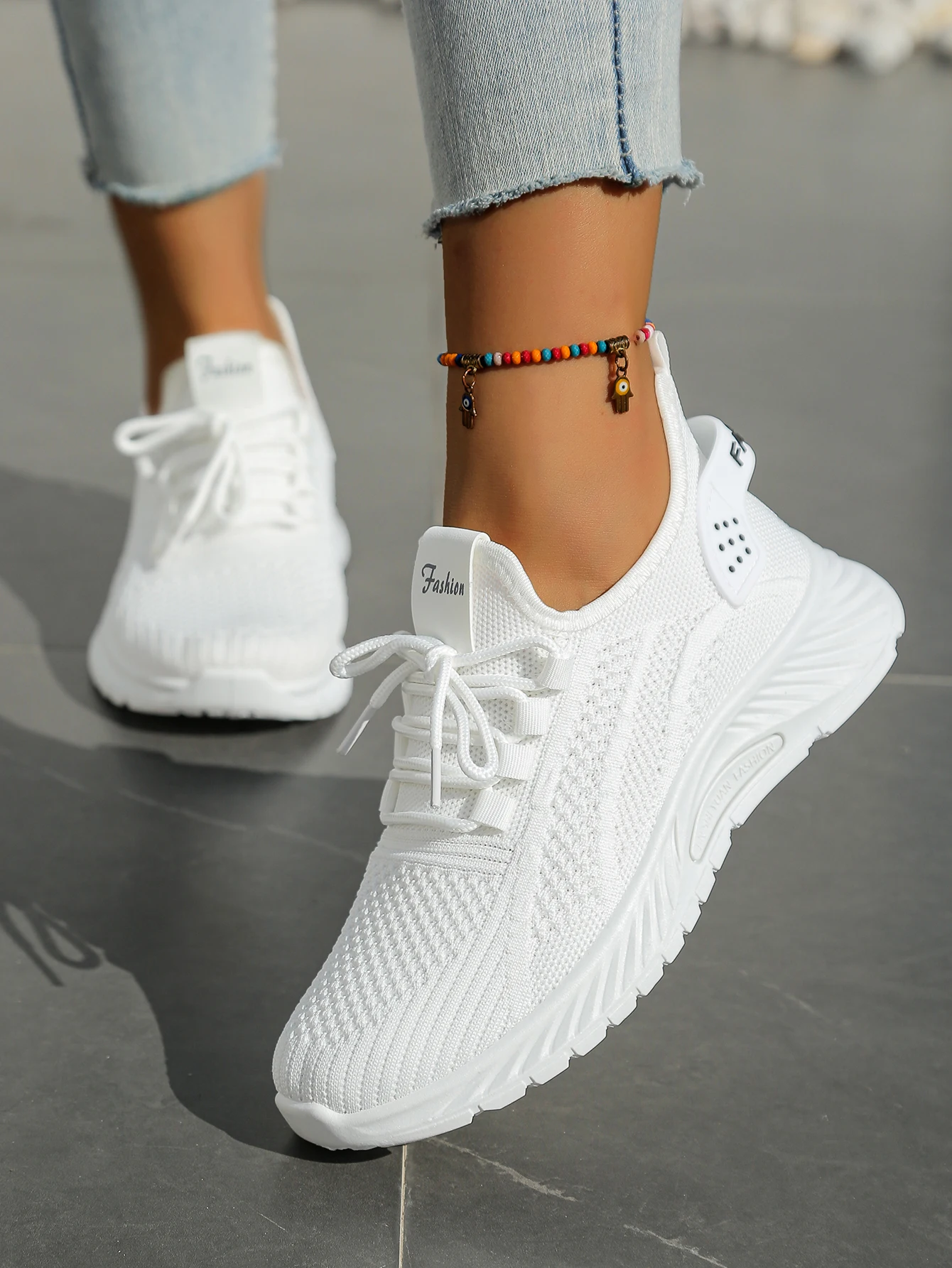Women Shoes Casual Sneaker Fall New Fashion Leisure Sports Single Shoes Wholesale Cross-Border Factory Trend Fly Weaving