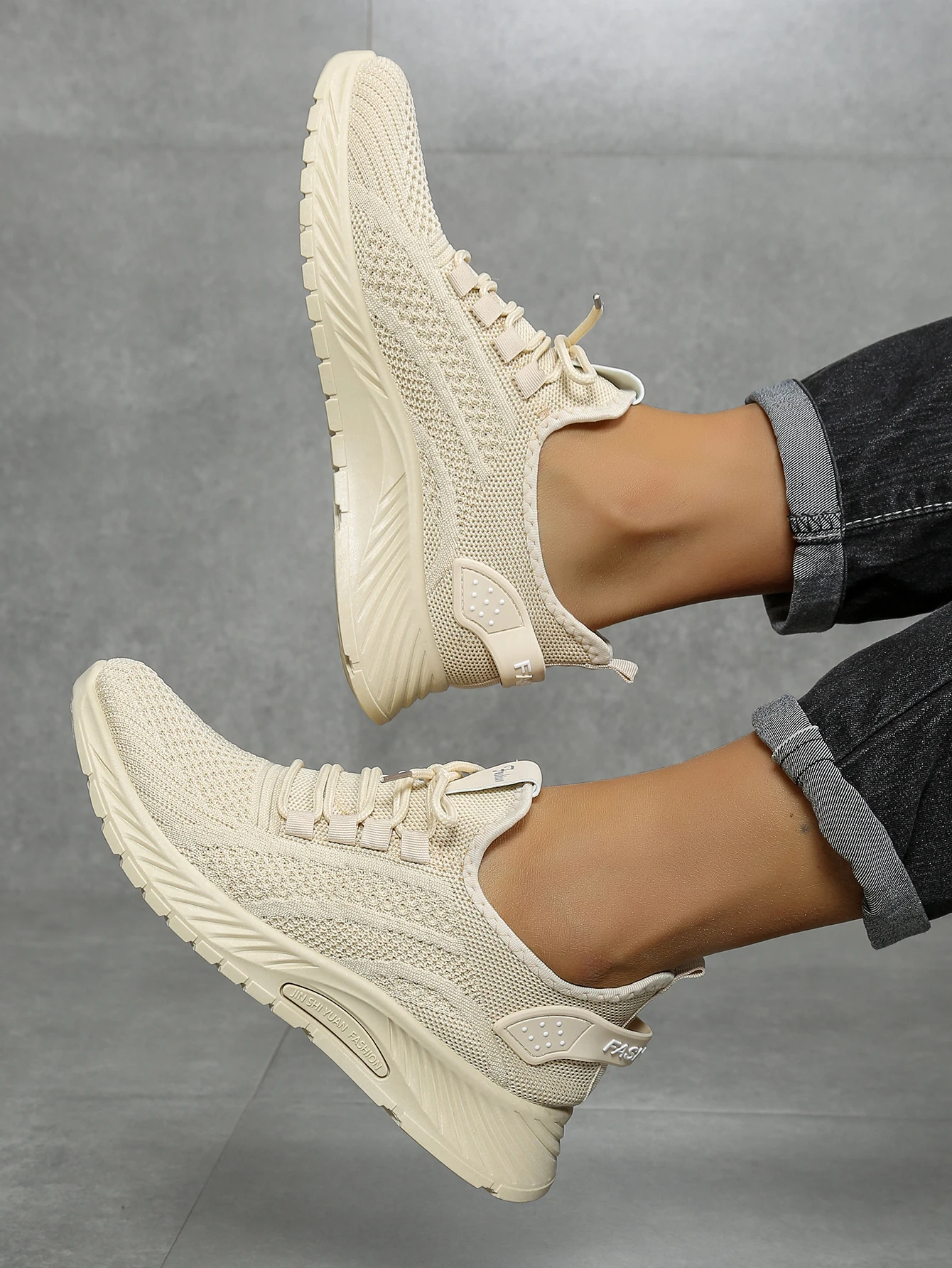 Women Shoes Casual Sneaker Fall New Fashion Leisure Sports Single Shoes Wholesale Cross-Border Factory Trend Fly Weaving