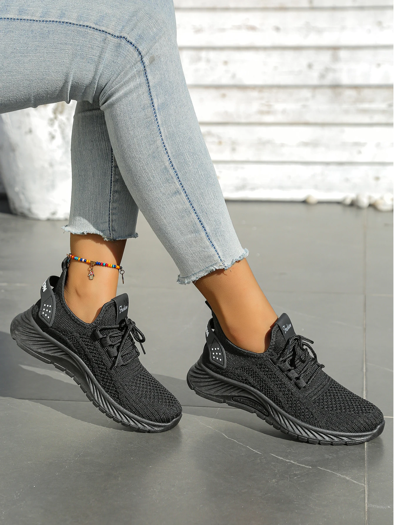 Women Shoes Casual Sneaker Fall New Fashion Leisure Sports Single Shoes Wholesale Cross-Border Factory Trend Fly Weaving