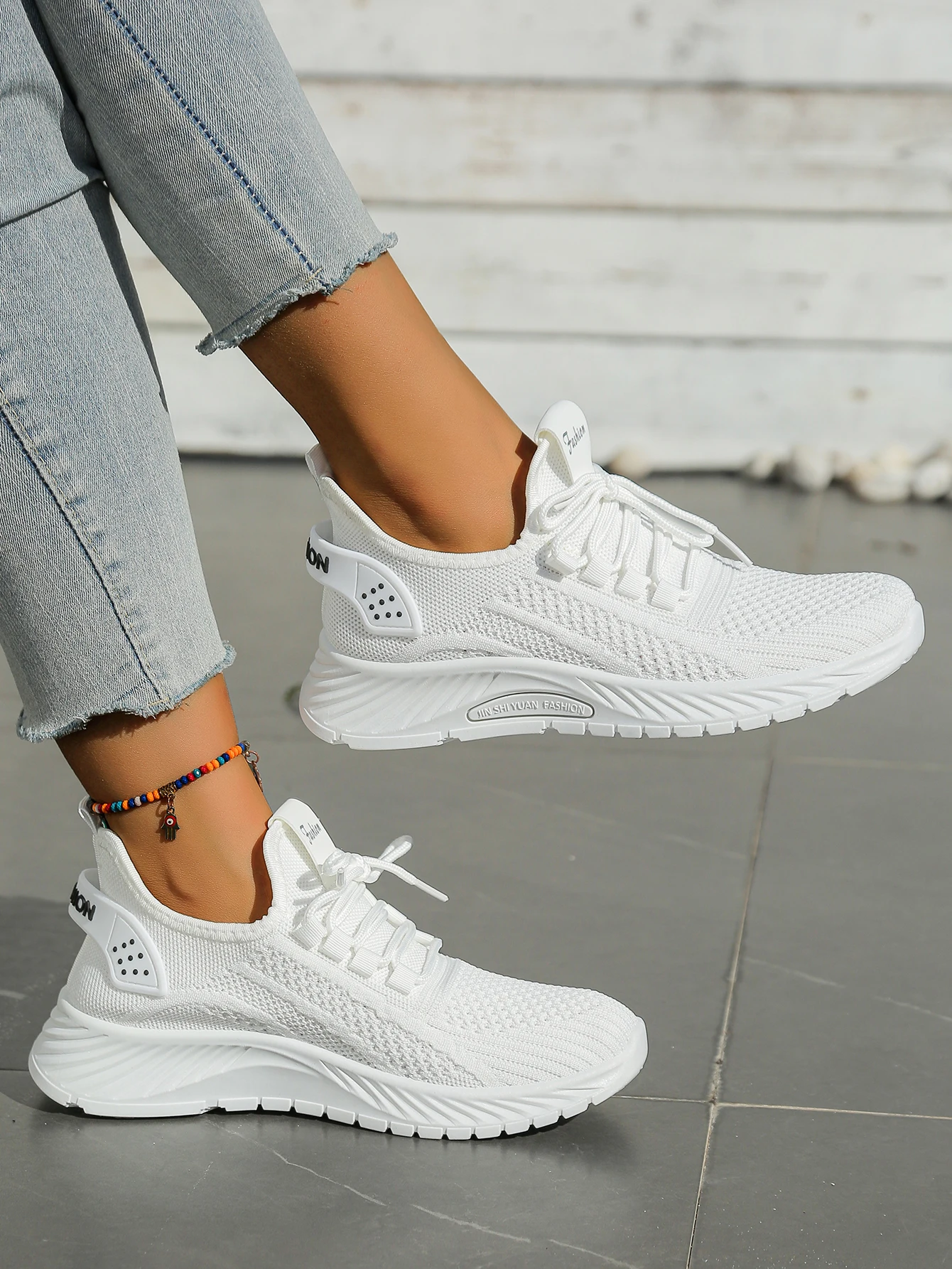 Women Shoes Casual Sneaker Fall New Fashion Leisure Sports Single Shoes Wholesale Cross-Border Factory Trend Fly Weaving