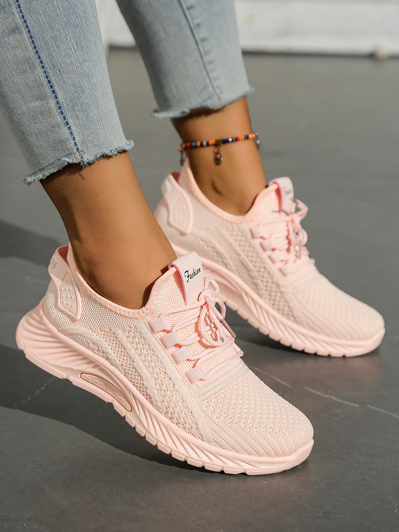 Women Shoes Casual Sneaker Fall New Fashion Leisure Sports Single Shoes Wholesale Cross-Border Factory Trend Fly Weaving