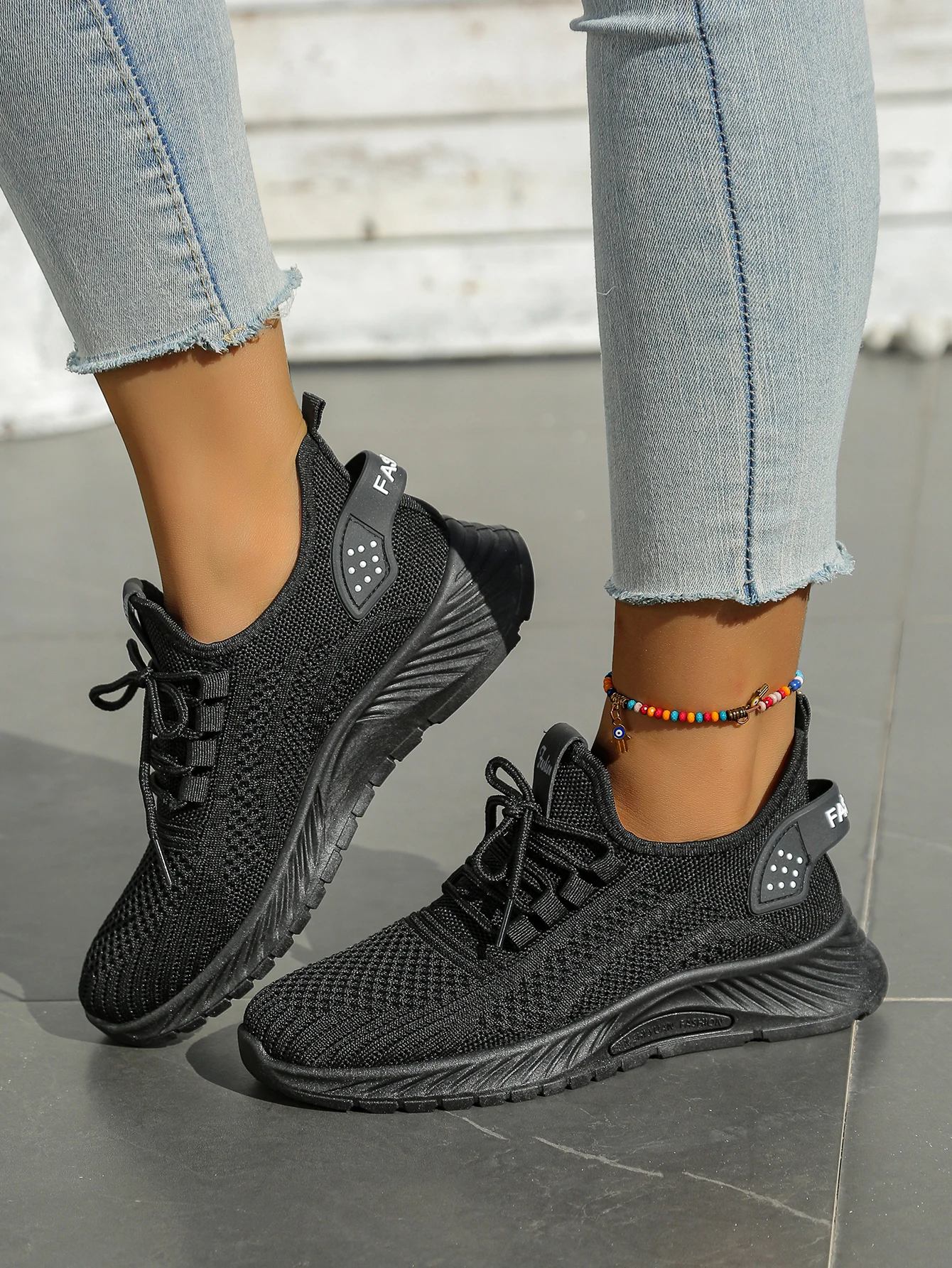 Women Shoes Casual Sneaker Fall New Fashion Leisure Sports Single Shoes Wholesale Cross-Border Factory Trend Fly Weaving