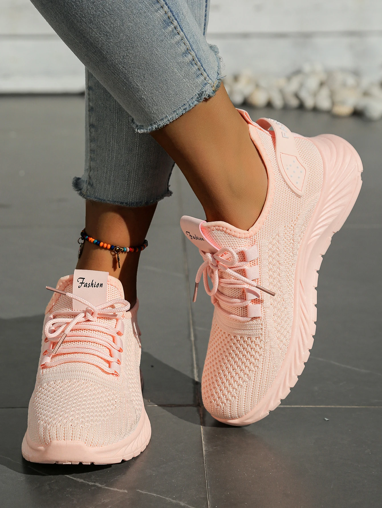 Women Shoes Casual Sneaker Fall New Fashion Leisure Sports Single Shoes Wholesale Cross-Border Factory Trend Fly Weaving