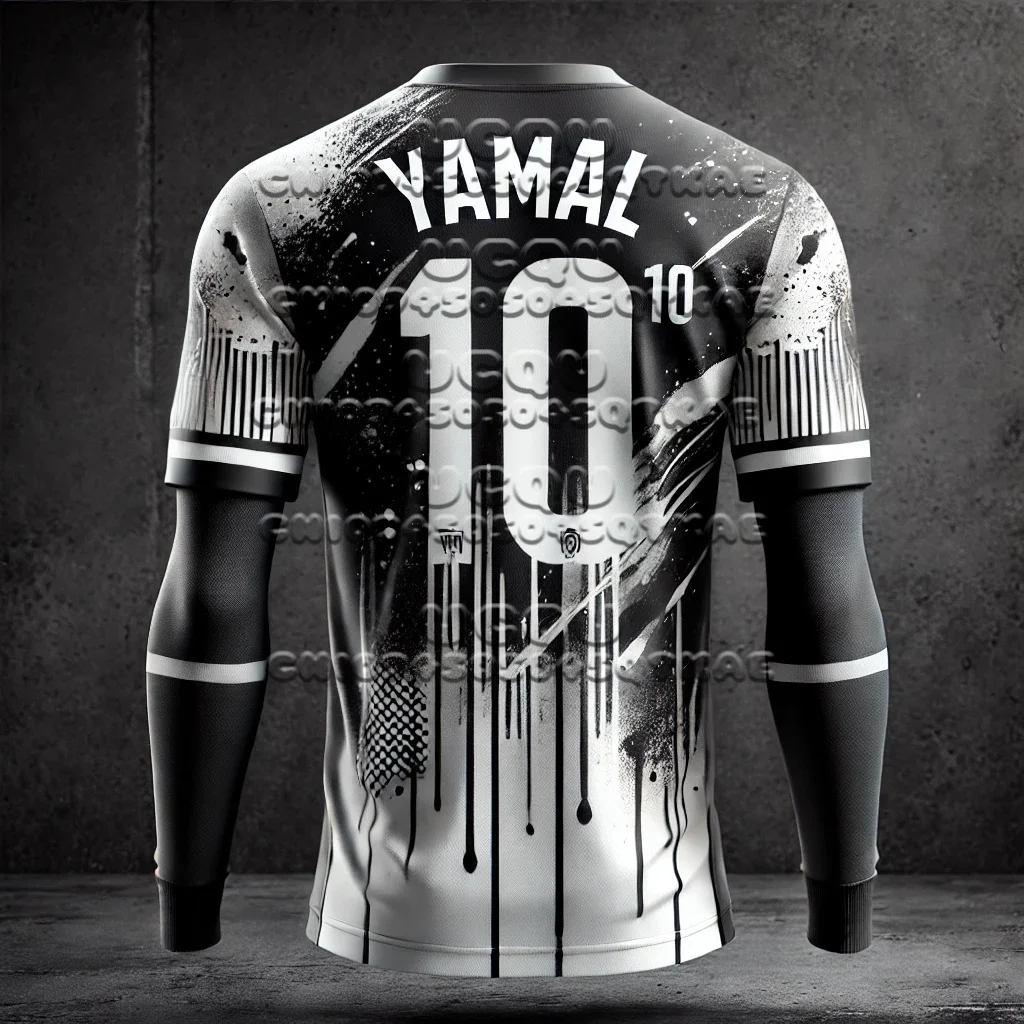 AI Designed Sports Tops New Kids T-shirt Graffiti Style Specially Football Superstar Yamal No.10 3D Printed Tee Men's T-shirts