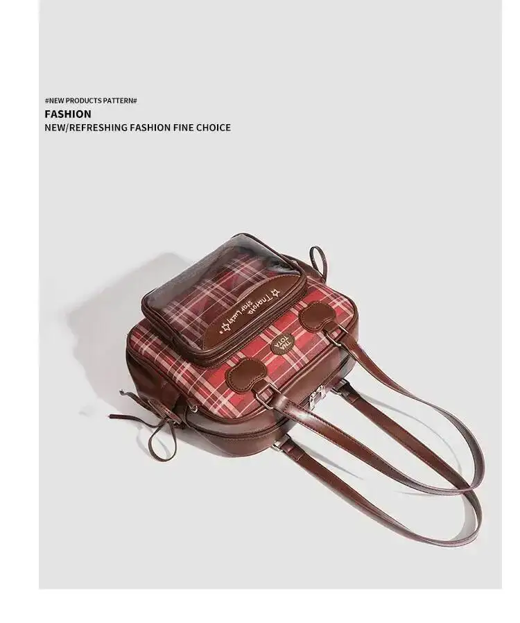 Y2K New Japanese Harajuku Ita Bag Large Capacity Shoulder Bag Cute Girl Transparent Bag DIY Badge Display Fashion Crossbody Bags