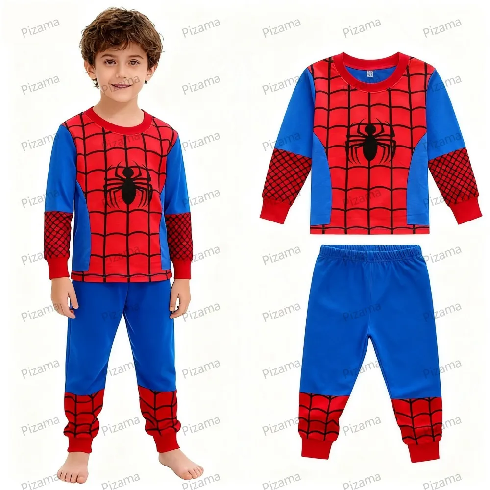 100 Cotton Boys Pajamas Super Hero Kids Pyjamas Children Sleepwear Toddler Baby Nightwear Pijamas Homewear