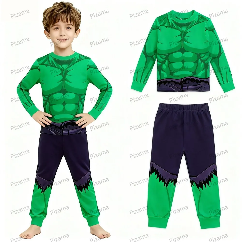 100 Cotton Boys Pajamas Super Hero Kids Pyjamas Children Sleepwear Toddler Baby Nightwear Pijamas Homewear